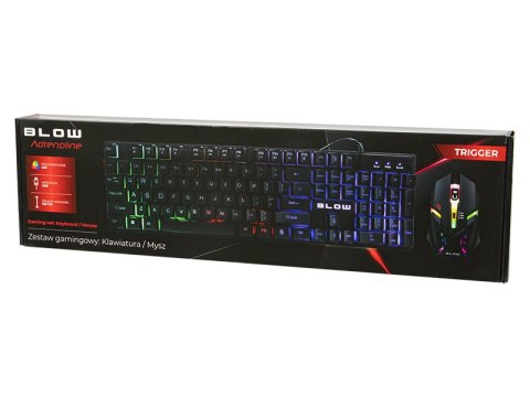 84-219# Klawiatura+mysz blow z podświetleniem led trigger 84-219# Klawiatura+mysz blow z podświetleniem led trigger