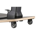 Ergonomiczne krzesło Maclean, regulacja wysokości, pochylone z matą przeciwzmęczeniową, 615-1180mm, MC-872