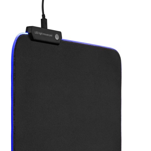 Gamingowa podkładka pod mysz z podświetleniem LED RGB NanoRS, 300x250x4mm, RS704 Gamingowa podkładka pod mysz z podświetleniem LED RGB NanoRS, 300x250x4mm, RS704