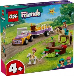 Klocki friends 42634 przyczepka dla konia i kucyka