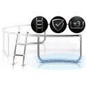 TRAMPOLINA OGRODOWA 10FT/312ĆM Z SIATKĄ ZEWNĘ TRZNĄ I DRABINKĄ