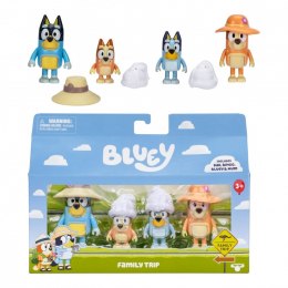 Zestaw figurek bluey rodzinna wycieczka