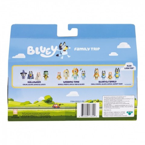 Zestaw figurek bluey rodzinna wycieczka Zestaw figurek bluey rodzinna wycieczka