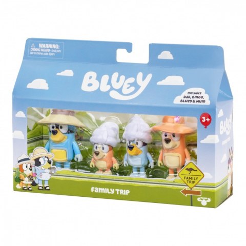 Zestaw figurek bluey rodzinna wycieczka Zestaw figurek bluey rodzinna wycieczka