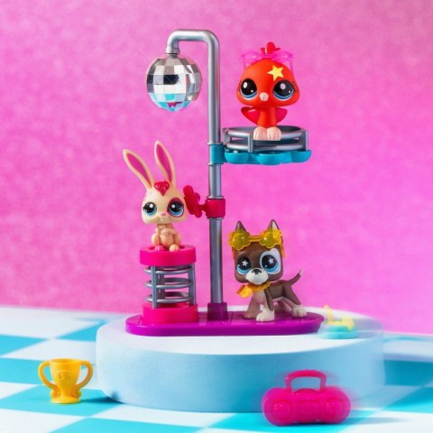 Zestaw figurek littlest pet shop g7 s3 disco z 3 figurkami Zestaw figurek littlest pet shop g7 s3 disco z 3 figurkami