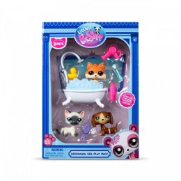 Zestaw littlest pet shop g7 s3 spa z 3 figurkami