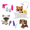 Zestaw littlest pet shop g7 s3 spa z 3 figurkami