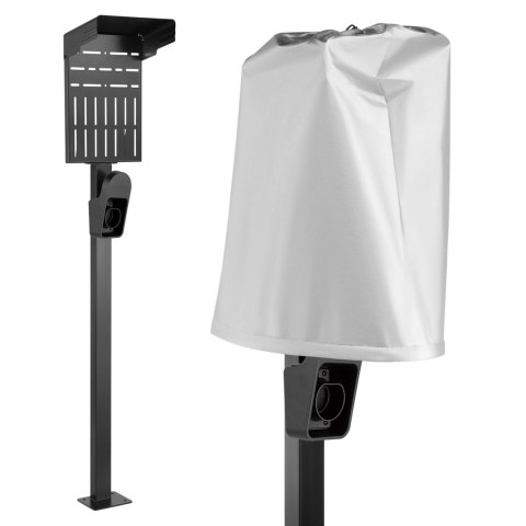 Zewnętrzny stojak do ładowarek samochodowych EV oraz PHEV Maclean, stalowy, 15kg max, MCE456 Zewnętrzny stojak do ładowarek samochodowych EV oraz PHEV Maclean, stalowy, 15kg max, MCE456