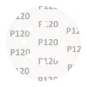 Krążki ścierne na rzep 125 mm, P120, 5 szt., z 8 otworami