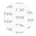 Krążki ścierne na rzep 125 mm, P240, 5 szt., z 8 otworami