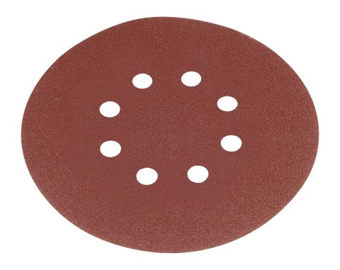 Krążki ścierne na rzep 150 mm, P100, 5 szt., z 8 otworami Krążki ścierne na rzep 150 mm, P100, 5 szt., z 8 otworami