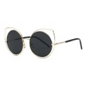 OKULARY LUSTRZANE KOCIE OCZY - CZARNE OK86WZ2