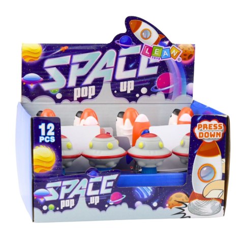 Skaczący Statek Kosmiczny Na Sprężynie Kolorowy Światła 11cm Mix Skaczący Statek Kosmiczny Na Sprężynie Kolorowy Światła 11cm Mix