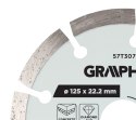 Tarcza diamentowa do cięcia segmentowa, 125 x 22.2 mm, na sucho