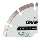Tarcza diamentowa do cięcia segmentowa, 150 x 22.2 mm, na sucho