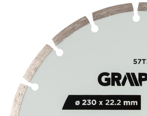 Tarcza diamentowa do cięcia segmentowa, 230 x 22.2 mm, na sucho Tarcza diamentowa do cięcia segmentowa, 230 x 22.2 mm, na sucho