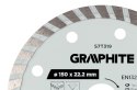 Tarcza diamentowa do cięcia turbo, 150 x 22.22 mm, na sucho