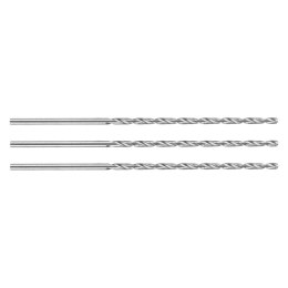 Wiertło do metalu HSS, DIN 340, przedłużane, 2 mm, 3 szt.