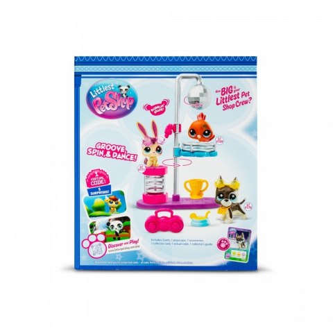 Zestaw figurek littlest pet shop g7 s3 disco z 3 figurkami Zestaw figurek littlest pet shop g7 s3 disco z 3 figurkami