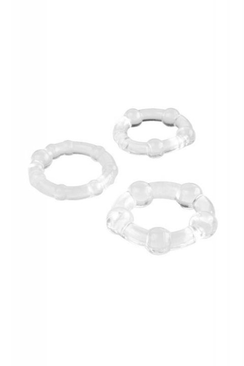A-TOYS, Cockrings set, 3 pcs.TPE,Transparent, O 3,5 / 3/2 cm A-TOYS, Cockrings set, 3 pcs.TPE,Transparent, O 3,5 / 3/2 cm