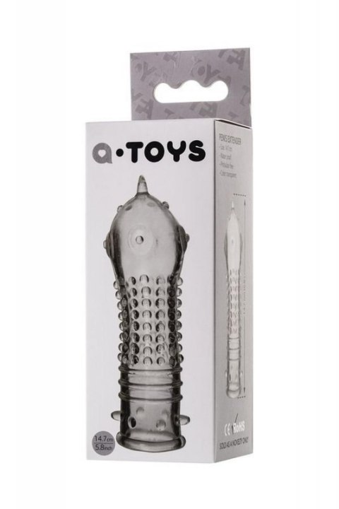 A-TOYS, Penis Sleeve, TPR, Transparent, 14.7 cm A-TOYS, Penis Sleeve, TPR, Transparent, 14.7 cm