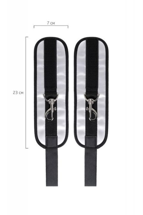 Anonymo hand clamps, polyester, silver, 23 cm Anonymo hand clamps, polyester, silver, 23 cm