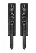 Anonymo handcuffs, PU leather, black, 26.5 cm