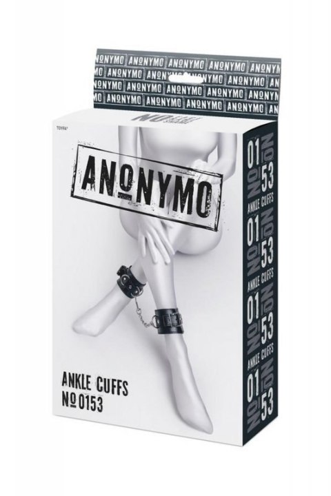 Anonymo handcuffs, PU leather, black, 26.5 cm Anonymo handcuffs, PU leather, black, 26.5 cm