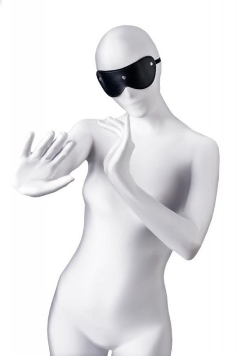 Anonymo mask, PU leather, black, 24 cm Anonymo mask, PU leather, black, 24 cm