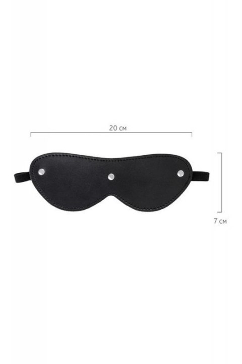 Anonymo mask, PU leather, black, 24 cm Anonymo mask, PU leather, black, 24 cm