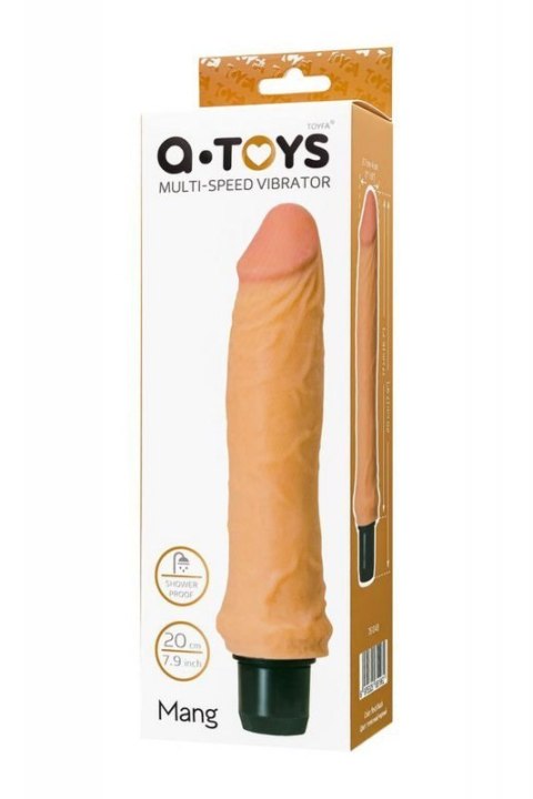 A-TOYS, Realistic vibrator, TPE, Multi-speed, 17 cm A-TOYS, Realistic vibrator, TPE, Multi-speed, 17 cm