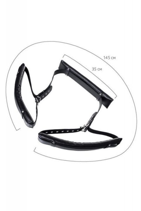 Anonymo fixing sling, PU leather, black, 145 cm Anonymo fixing sling, PU leather, black, 145 cm