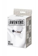 Anonymo gag, ABS plastic, black, 64 cm