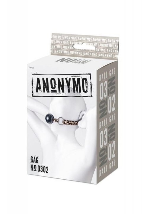 Anonymo gag, ABS plastic, black, 64 cm
