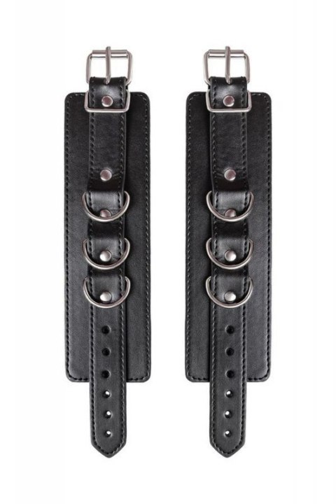 Anonymo handcuffs, PU leather, black Anonymo handcuffs, PU leather, black