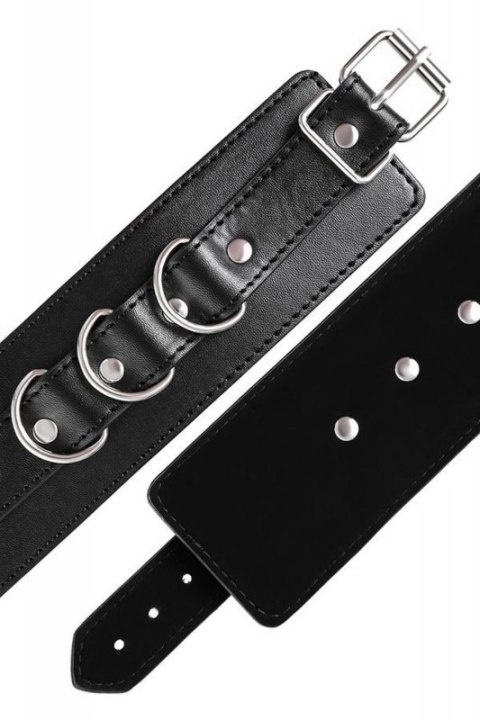 Anonymo handcuffs, PU leather, black Anonymo handcuffs, PU leather, black