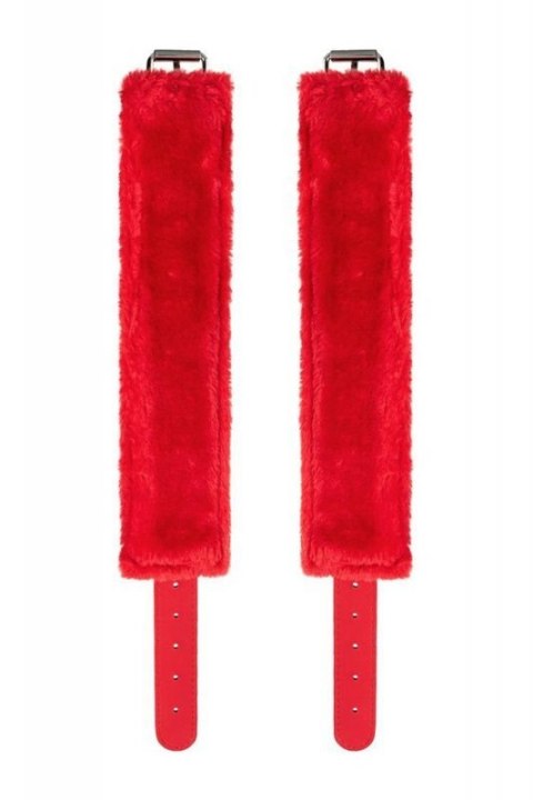Anonymo handcuffs, PU leather, red, 27 cm Anonymo handcuffs, PU leather, red, 27 cm