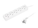 98-017# Przedłużacz sieciowy pr-570p 5-gniazd z uziemieniem 1,5m biały 3x1,5mm