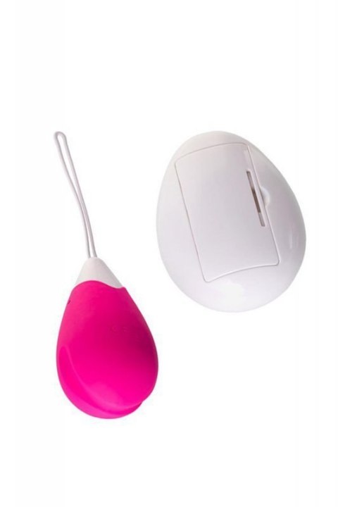 A-TOYS, Vibrating egg with remote control, silicone, pink and white, 12 cm A-TOYS, Vibrating egg with remote control, silicone, pink and white, 12 cm