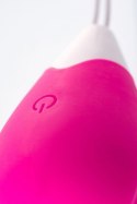 A-TOYS, Vibrating egg with remote control, silicone, pink and white, 12 cm