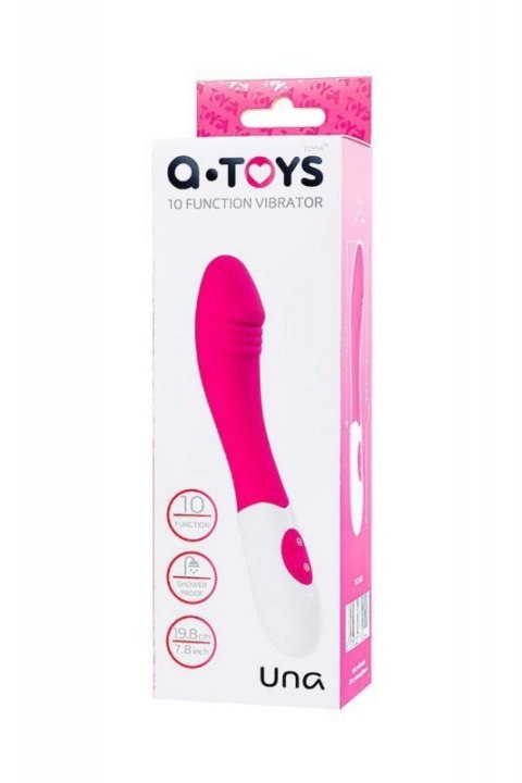 A-TOYS, Vibrator Una, Silicone, Pink, 19.8 cm A-TOYS, Vibrator Una, Silicone, Pink, 19.8 cm