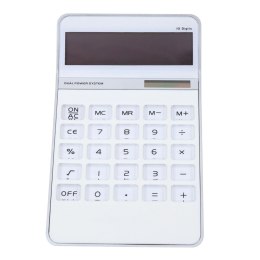 Kalkulator Biurowy Duży Wyświetlacz 10-Cyfrowy Elegancki Biały