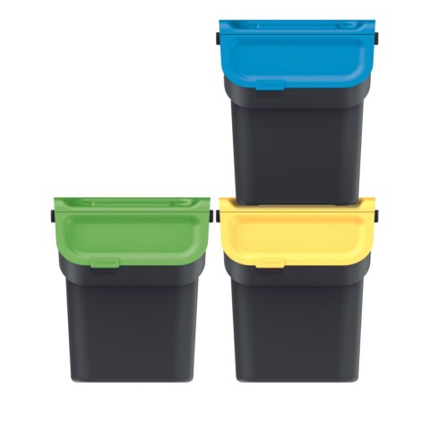 Kosze na śmieci KADDI Q SET - czarny 20l. Keden Kosze na śmieci KADDI Q SET - czarny 20l. Keden