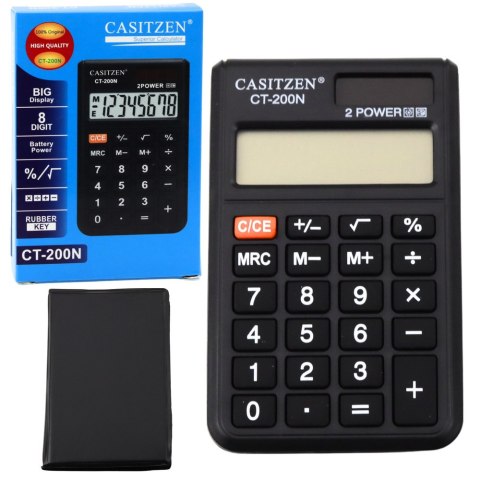 Mały Kalkulator Kieszonkowy Z Etui Wyświetlacz 8- Cyfrowy Mały Kalkulator Kieszonkowy Z Etui Wyświetlacz 8- Cyfrowy