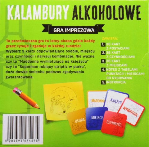 Gra Karciana Dla Dorosłych - KALAMBURY ALKOHOLOWE Gra Karciana Dla Dorosłych - KALAMBURY ALKOHOLOWE