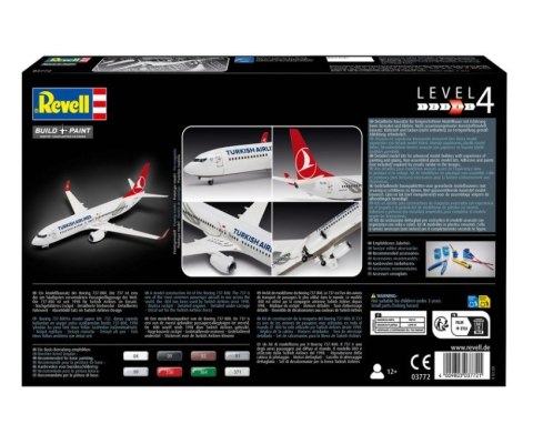 Model plastikowy samolot boeing 737-800 turkish air 1/144 Model plastikowy samolot boeing 737-800 turkish air 1/144