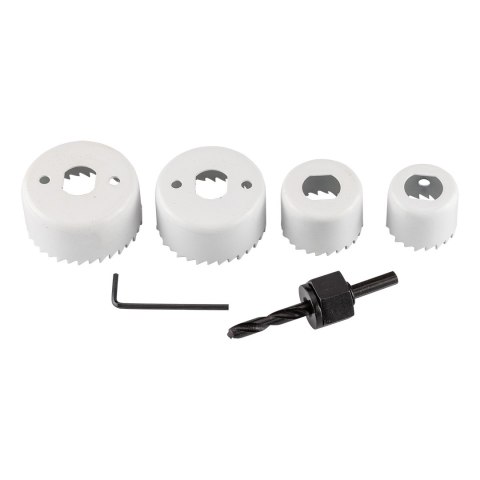 Otwornice z adapterem, 32-54 mm, zestaw 6 szt. Otwornice z adapterem, 32-54 mm, zestaw 6 szt.