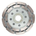 Tarcza diamentowa szlifierska, 2 segmenty, 125 x 22.2 mm, na sucho
