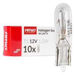 Żarówki halogenowe 1.2w w2x4.6d 10szt. amio-04412