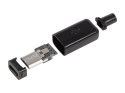 96-765# Wtyk micro usb typ b montowany na kabel 1szt